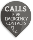 mobile medical alarm for seniors that calls five contacts