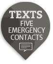 live life 3G mobile personal alert contacts 5 people 