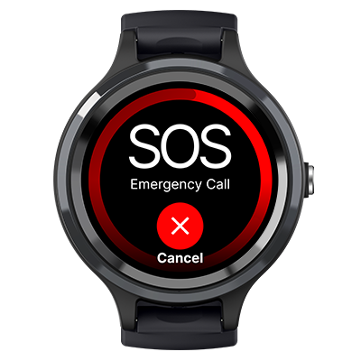 One-touch SOS emergency button