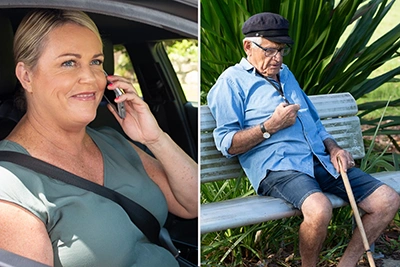 Testing two-way voice on Live Life Alarm