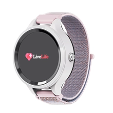 LiveLife Black watch with Brown Leather Bands