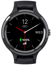 LiveLife Black watch with Brown Leather Bands