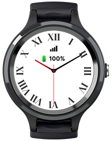 LiveLife Black watch with Brown Leather Bands