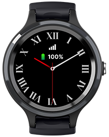 LiveLife Black watch with Brown Leather Bands