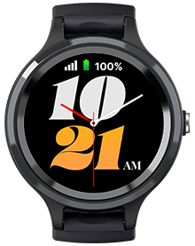 LiveLife Black watch with Brown Leather Bands