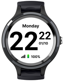 LiveLife Black watch with Brown Leather Bands