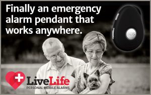 live life mobile alarm pendant medical alert system
