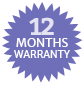 medical alarm system comes with 12 month warranty