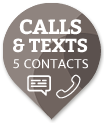 3G mobile medical personal alert pendant calls 5 contacts