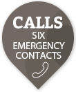 mobile medical alarm for seniors that calls six contacts