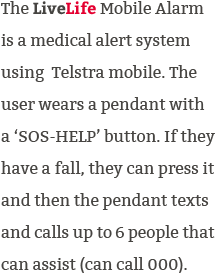 how mobile medical alert system fall alarm works
