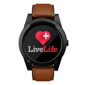 live life alarms watch emergency medical alert pendant brown