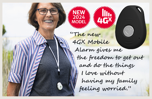 Mobile Personal Alarm – Calls 6 People. Fall Detection. Hands Free 2 Way  Talk. GPS. 4GX Model.
