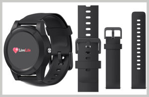 Black Silicon LiveLife Mobile Watch with Fall Detect, Hands Free & GPS