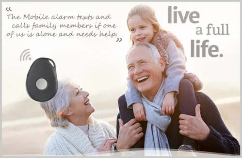 The LiveLife Alarm texts and calls family member if you need help.