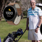 A Dad wearing a LiveLife watch while playing golf