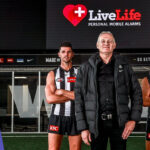 Live Life alarms Pete Morris with Collingwood players